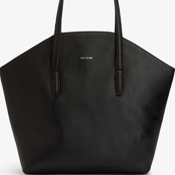 Matt & Nat Handbags - NEW BLACK TOTE with added strap